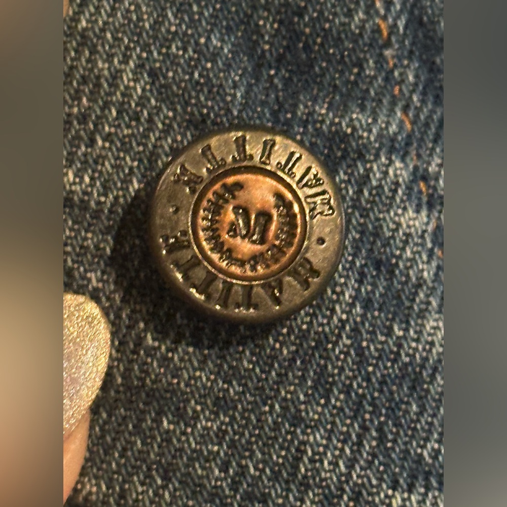 Womens Jean Denim Suede Fringe Western Cowgirl Rodeo Jacket Large Rock n Roll - Picture 10 of 16